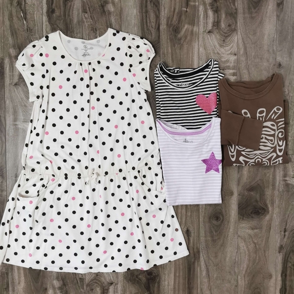 Girls Size 10-12 Dress & 3 T-Shirts - Picture 1 of 1